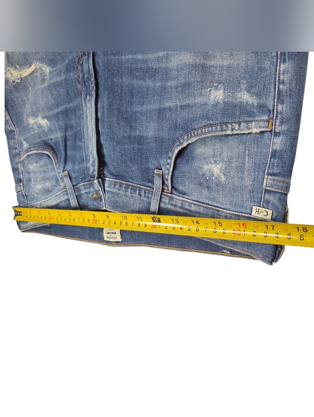 Citizens Of Humanity Blue Distressed Bootcut Jeans. Waist 31 - Picture 10 of 10